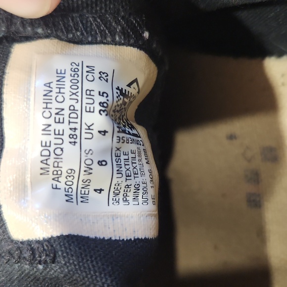 Black converse sneakers unisex - Picture 5 of 7